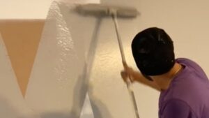 Technique virale de déglaçage d’entrée avec un souffleur à feuilles